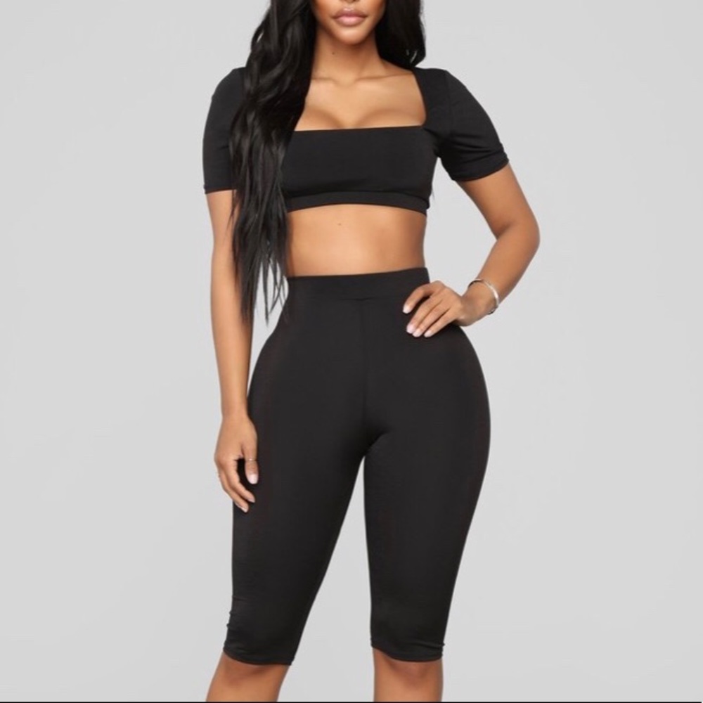 Chloe long biker set from fashion nova